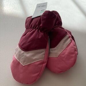 Carters 2t/4t Pink and Burgundy Mittens/gloves new